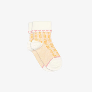 MP Strømper med hjerter - Tween - Rose | 101380 MP Klara Short Socks