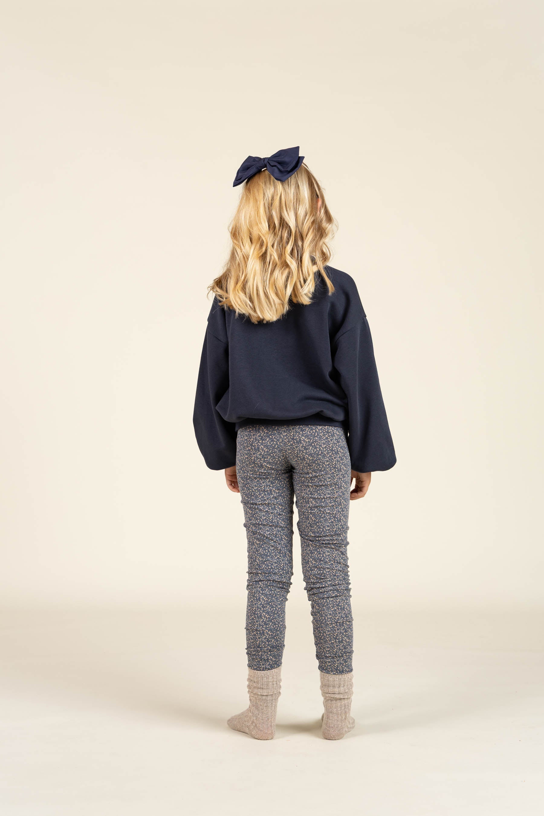 Jersey Legging med blomsterprint - Tween - Blue | 100769 Ada