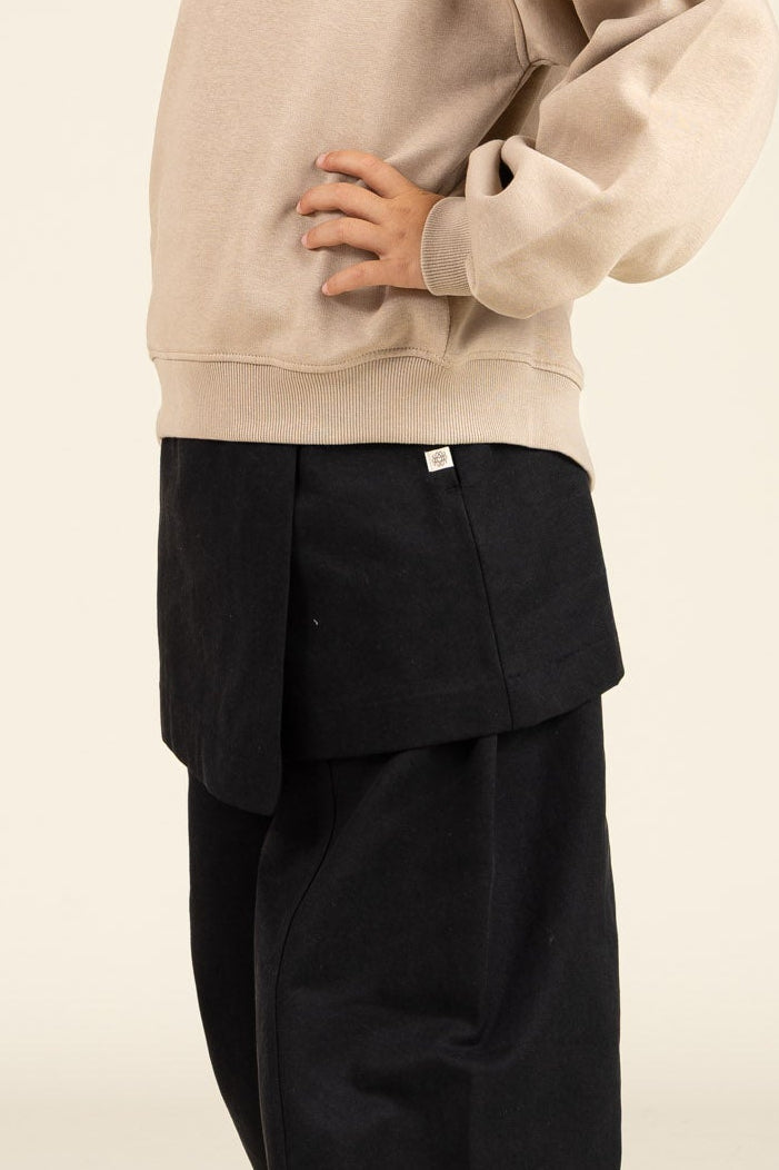 Tencel Nederdel - Tween - Sort | 100130 Asta