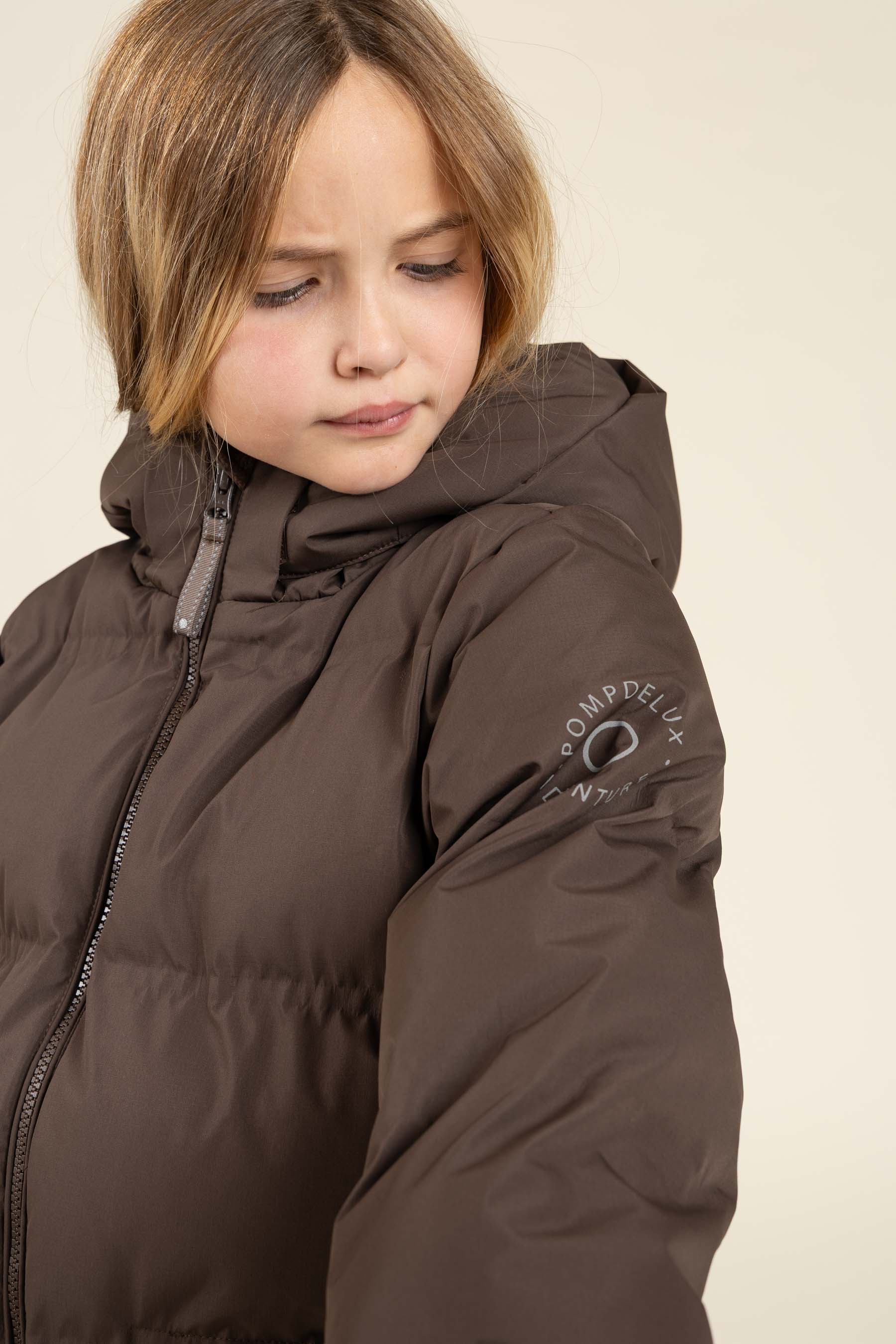 Vinterjakke med snøre - Tween - Chocolate | 100537 Elenor