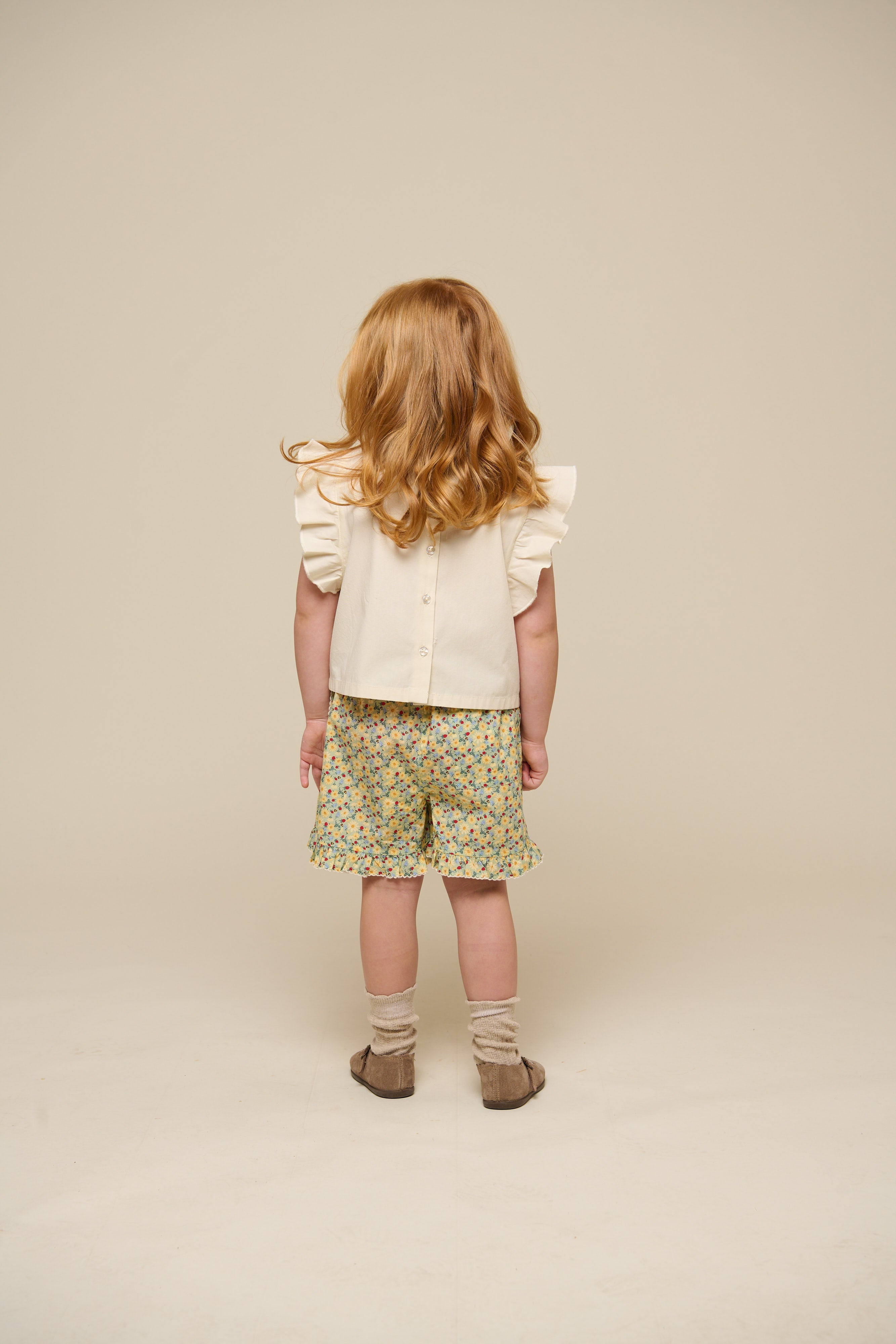 Poplinbluse med broderi - Kids - Offwhite | 101043 Barbara