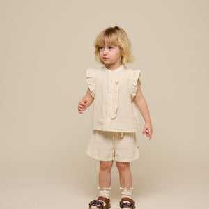 Shorts i musselin - Kids - Off White | 100924 Jasmine