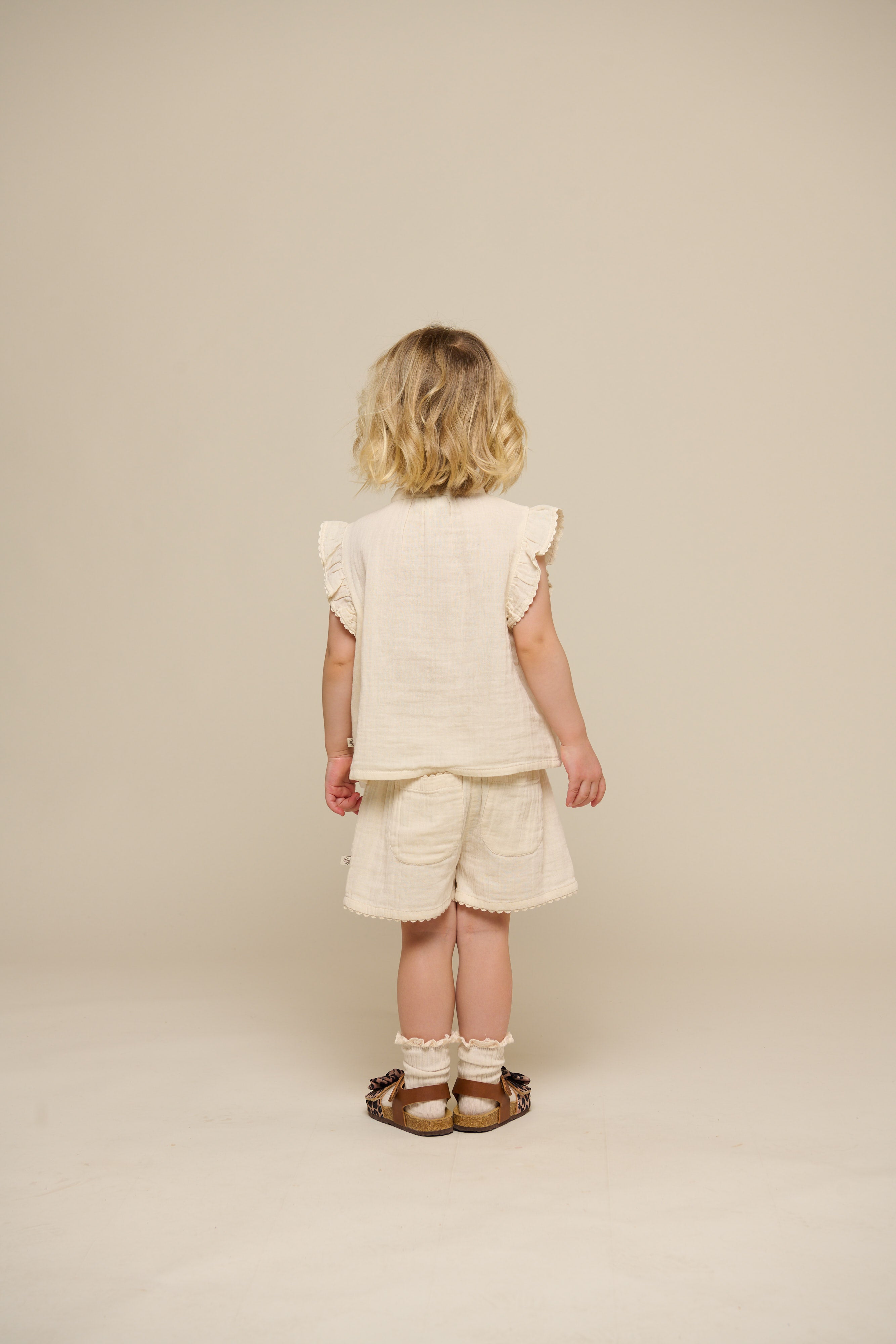 Shorts i musselin - Kids - Off White | 100924 Jasmine