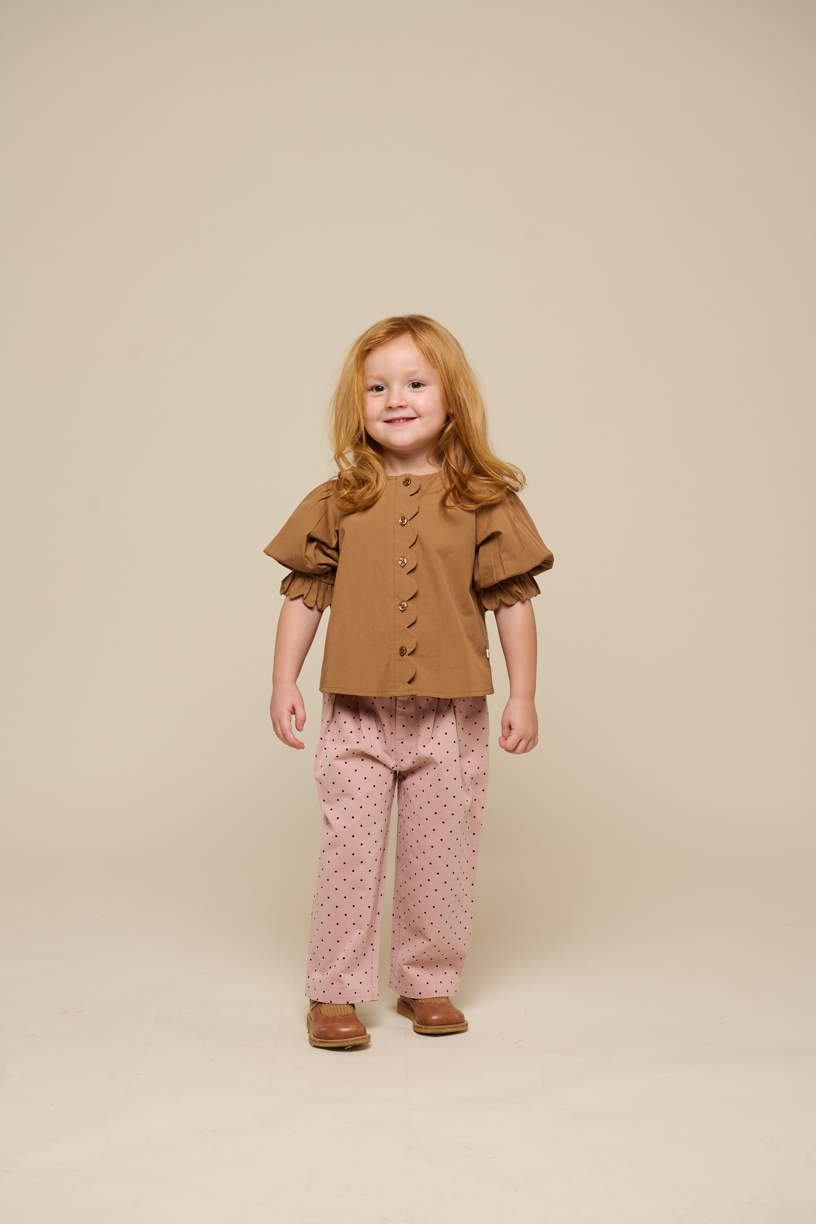 Twill-Bukser med prikker - Kids - Rose | 100612 Iris