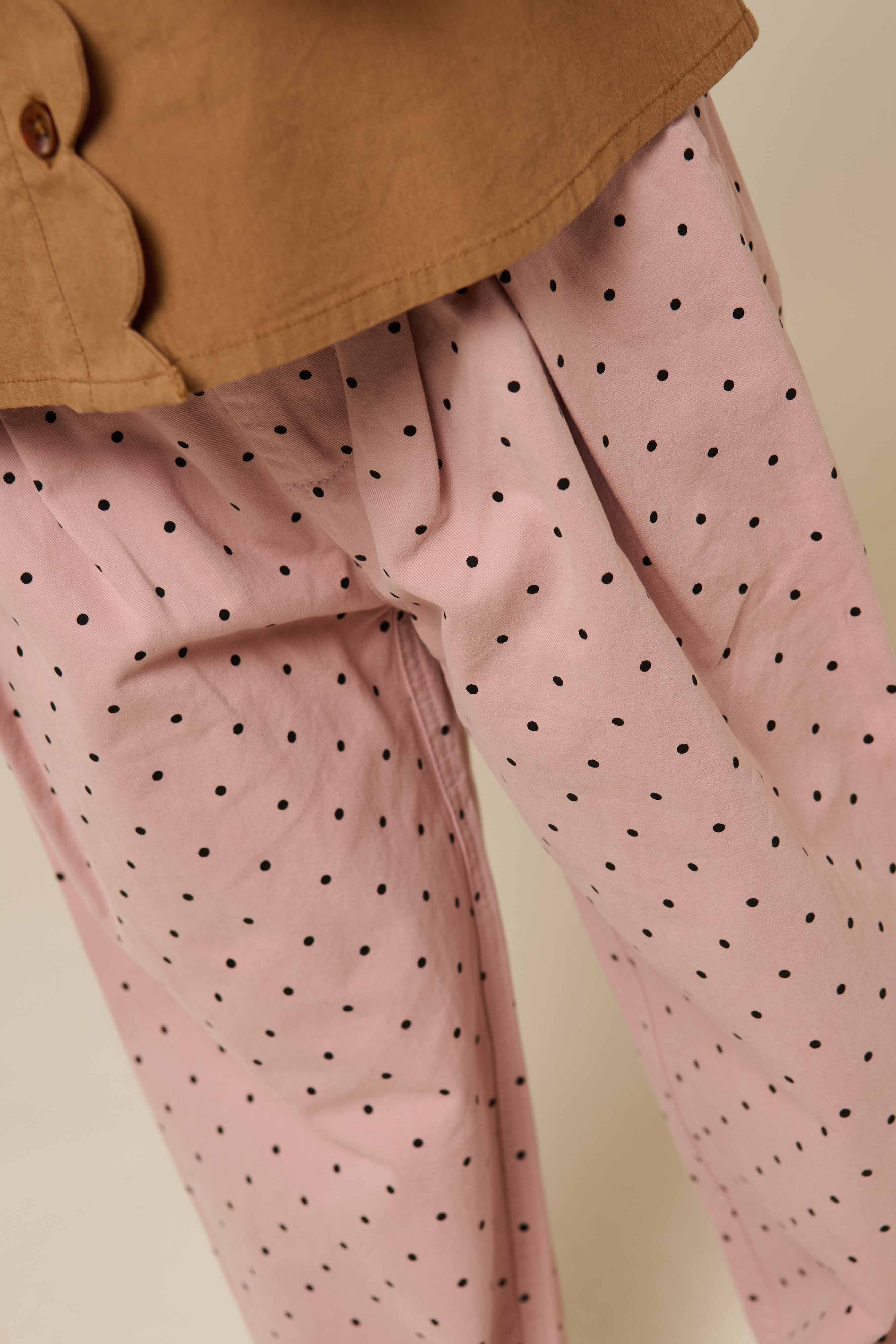 Twill-Bukser med prikker - Kids - Rose | 100612 Iris