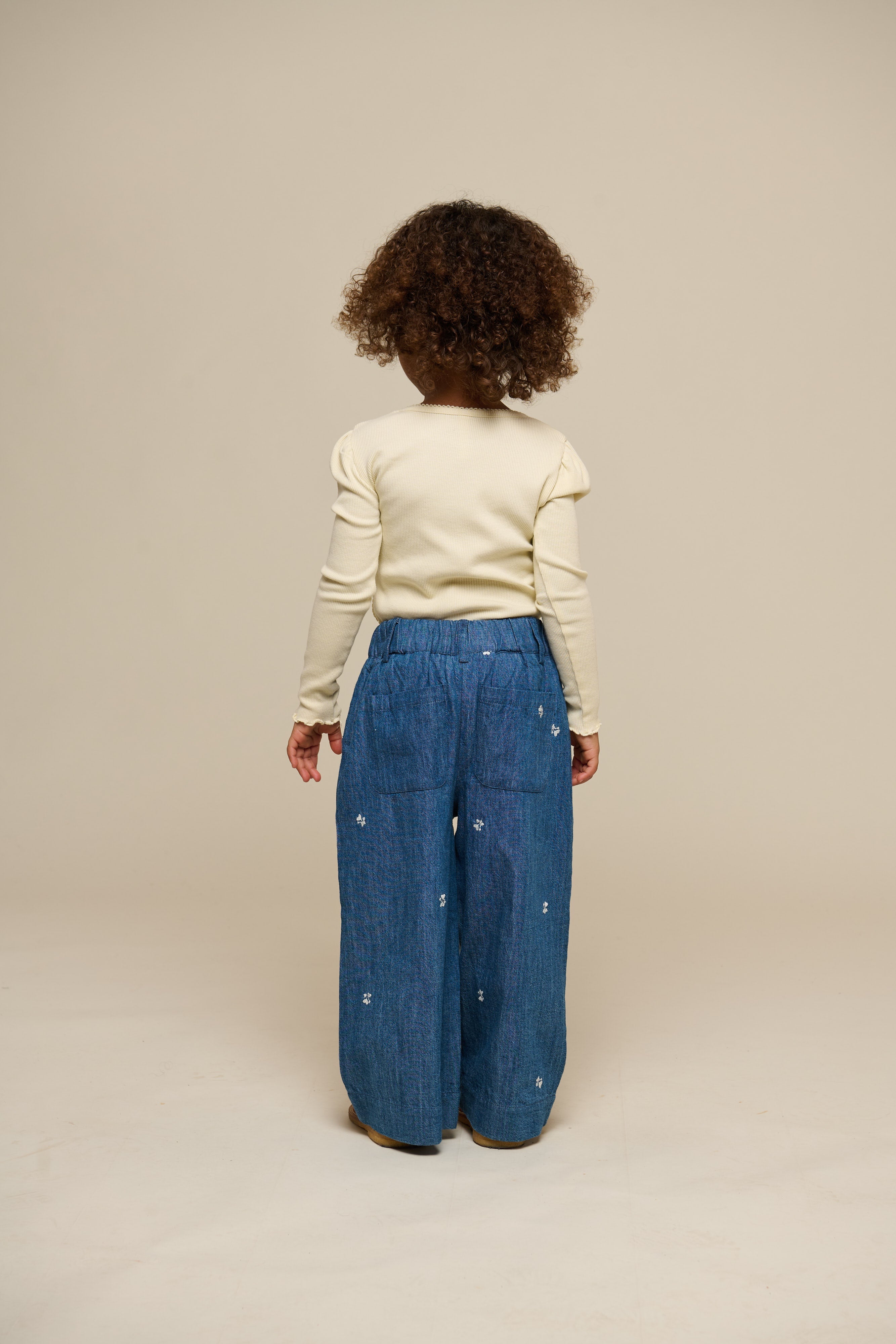 Langærmet T-shirt i modalrib - Kids - Offwhite | 101312 Lottie