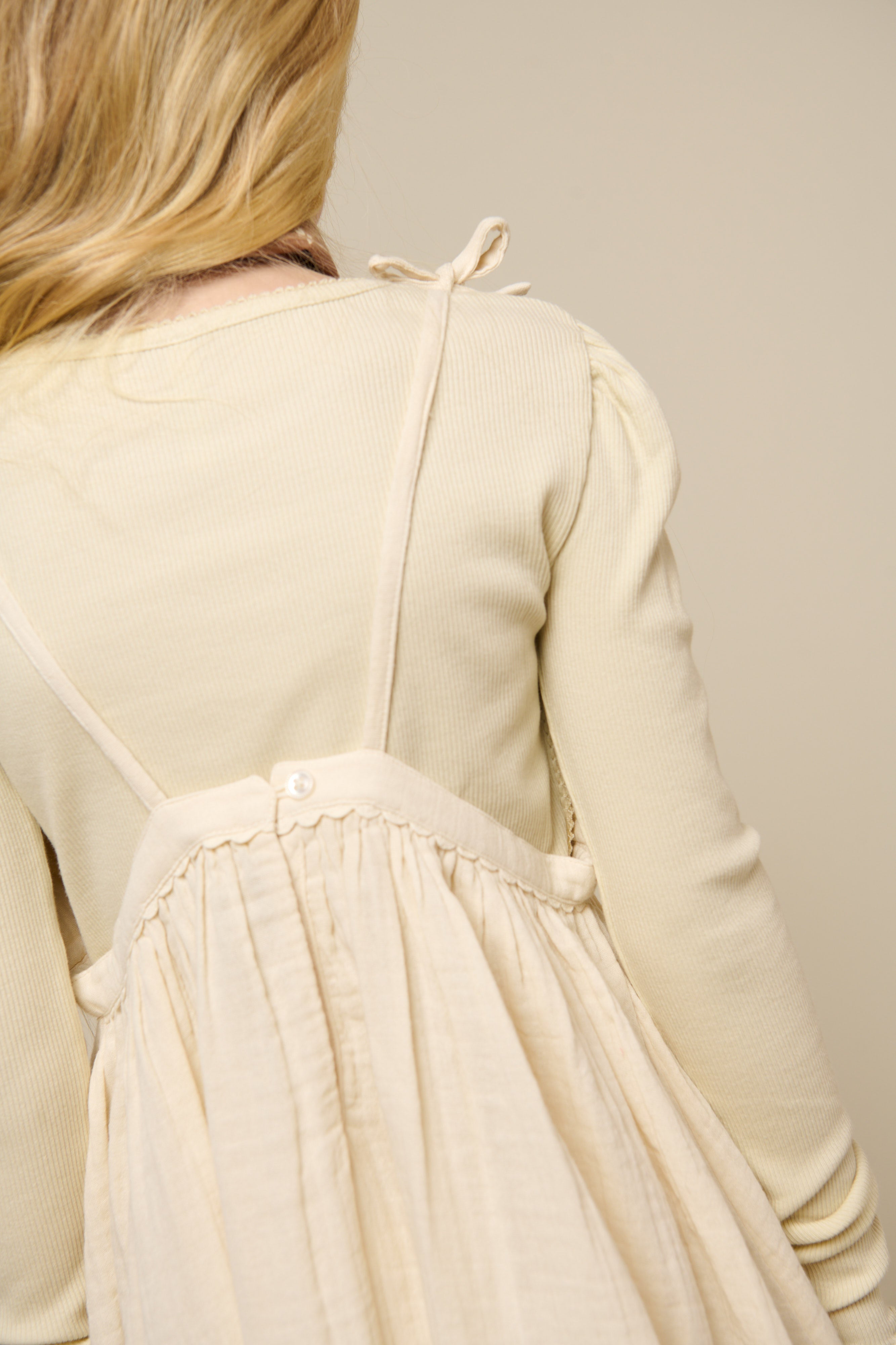 Langærmet T-shirt i modalrib - Tween - Offwhite | 101313 Lottie