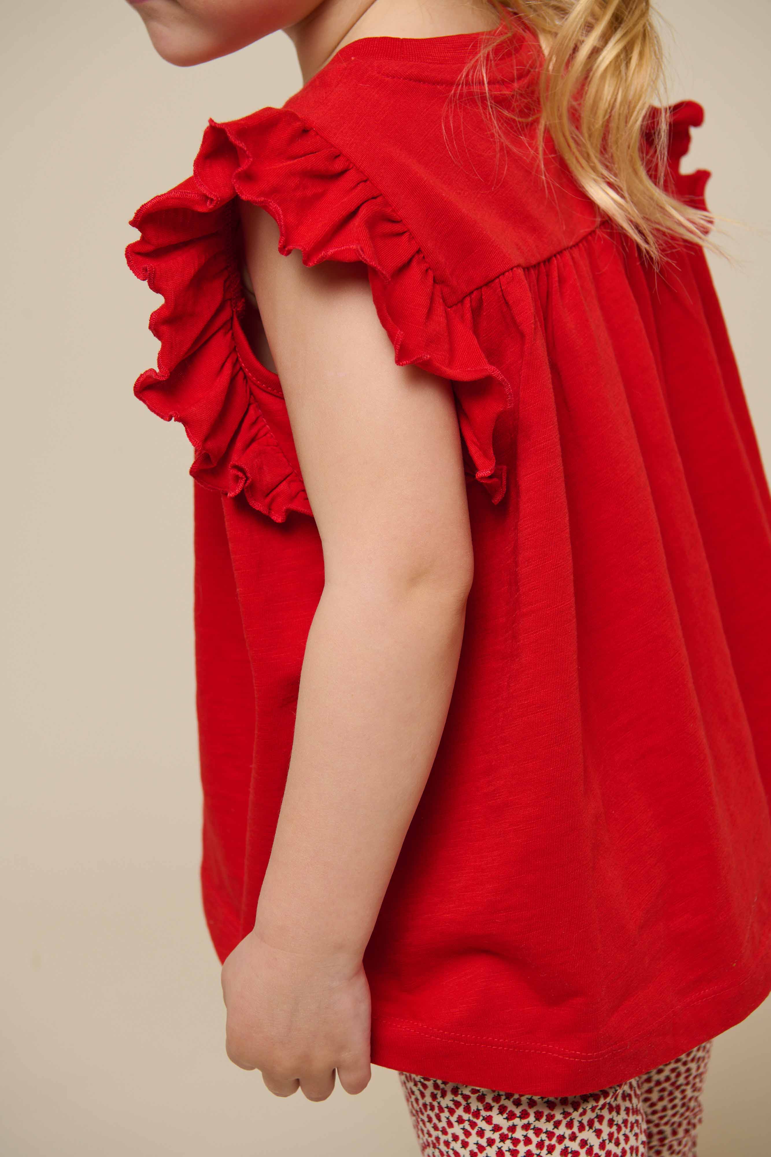 Jerseybluse - Kids - Cherry Red | 101328 Lucia