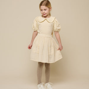 Nederdel i musselin - Tween - Off White | 100937 Jasmine