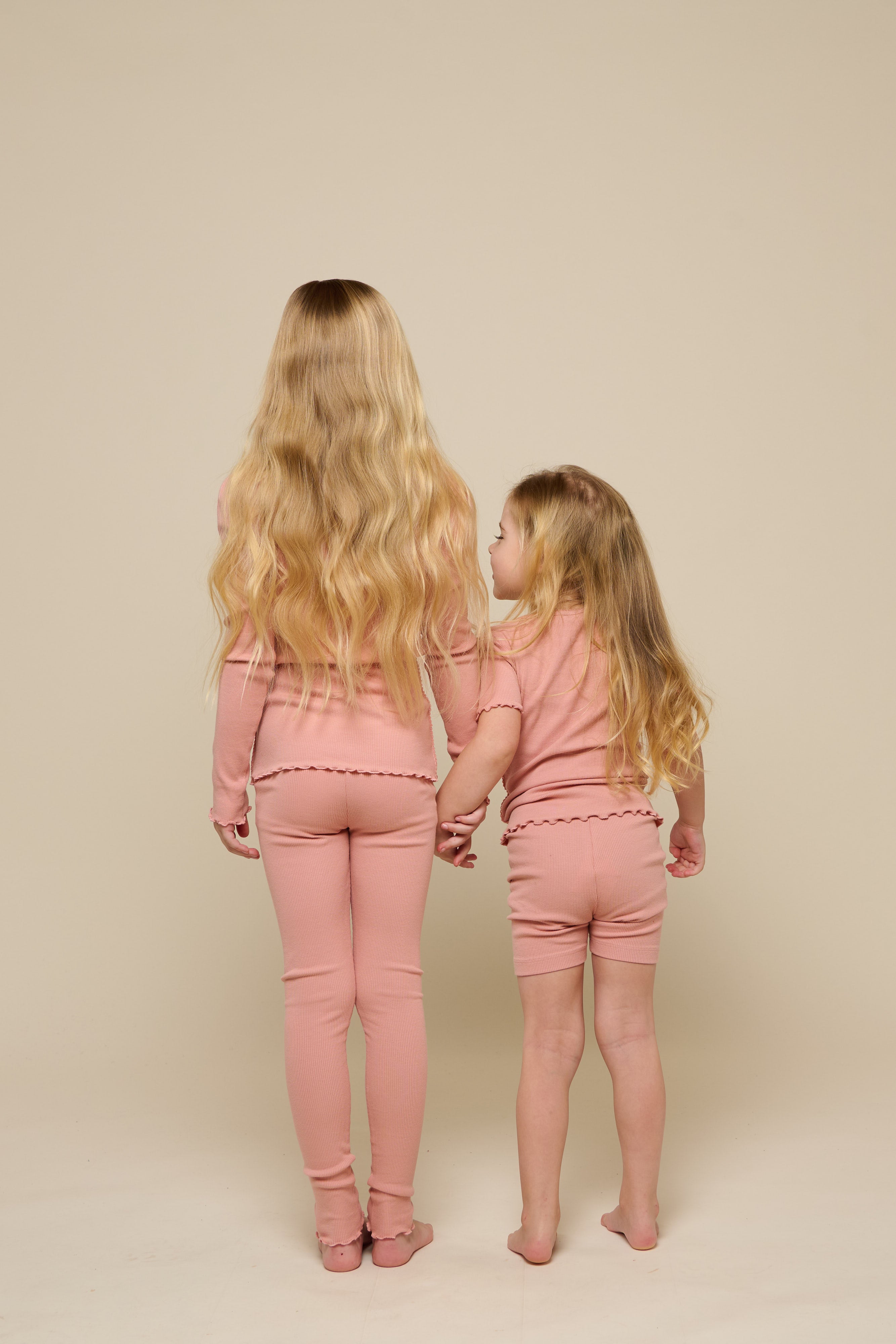 Leggings i modalrib - Tween - Rose Tan | 101323 Lottie