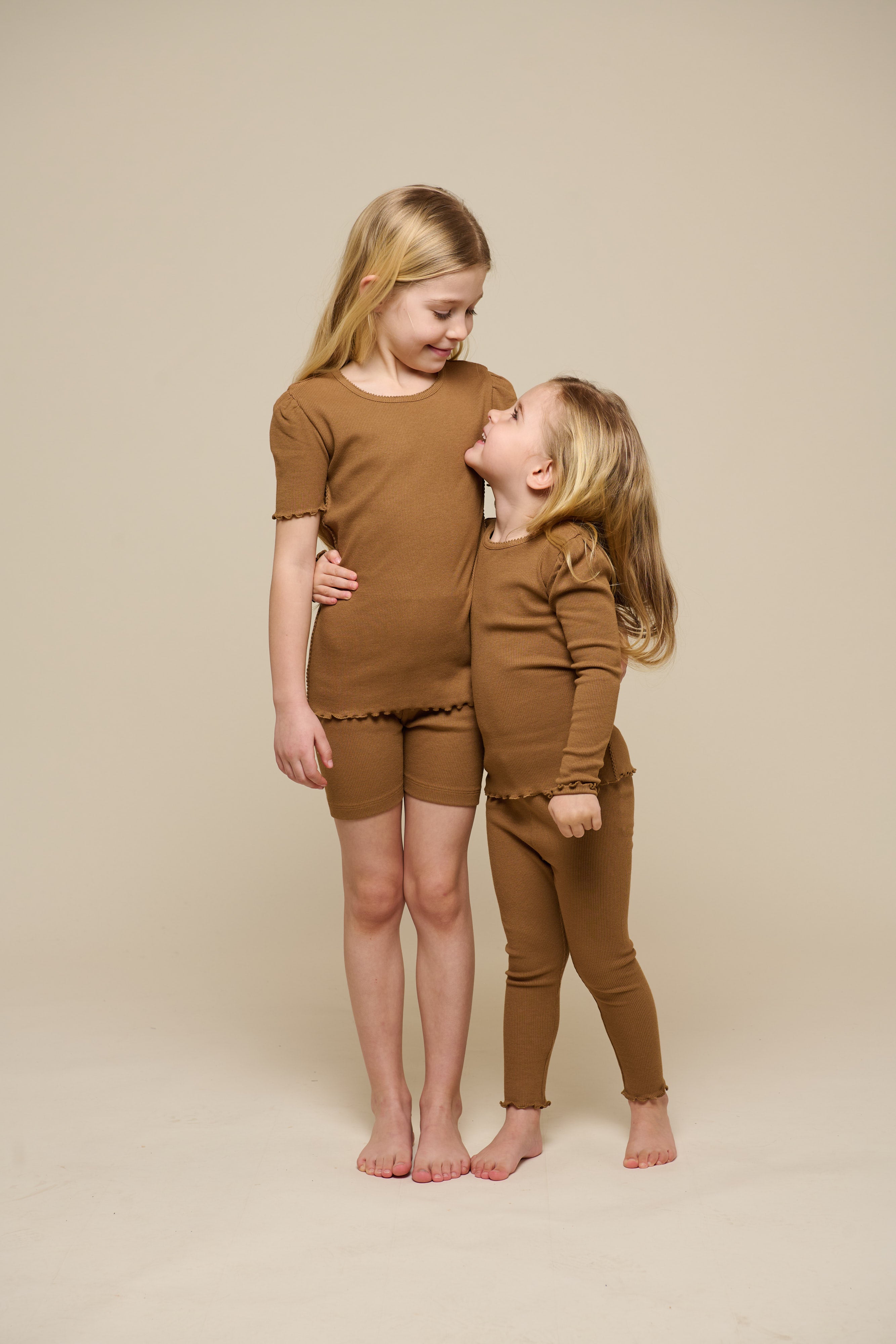 T-shirt i modalrib - Kids - Coconut | 101300 Lottie