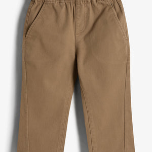 Relaxed pull-on-chinos - Little - Walnut