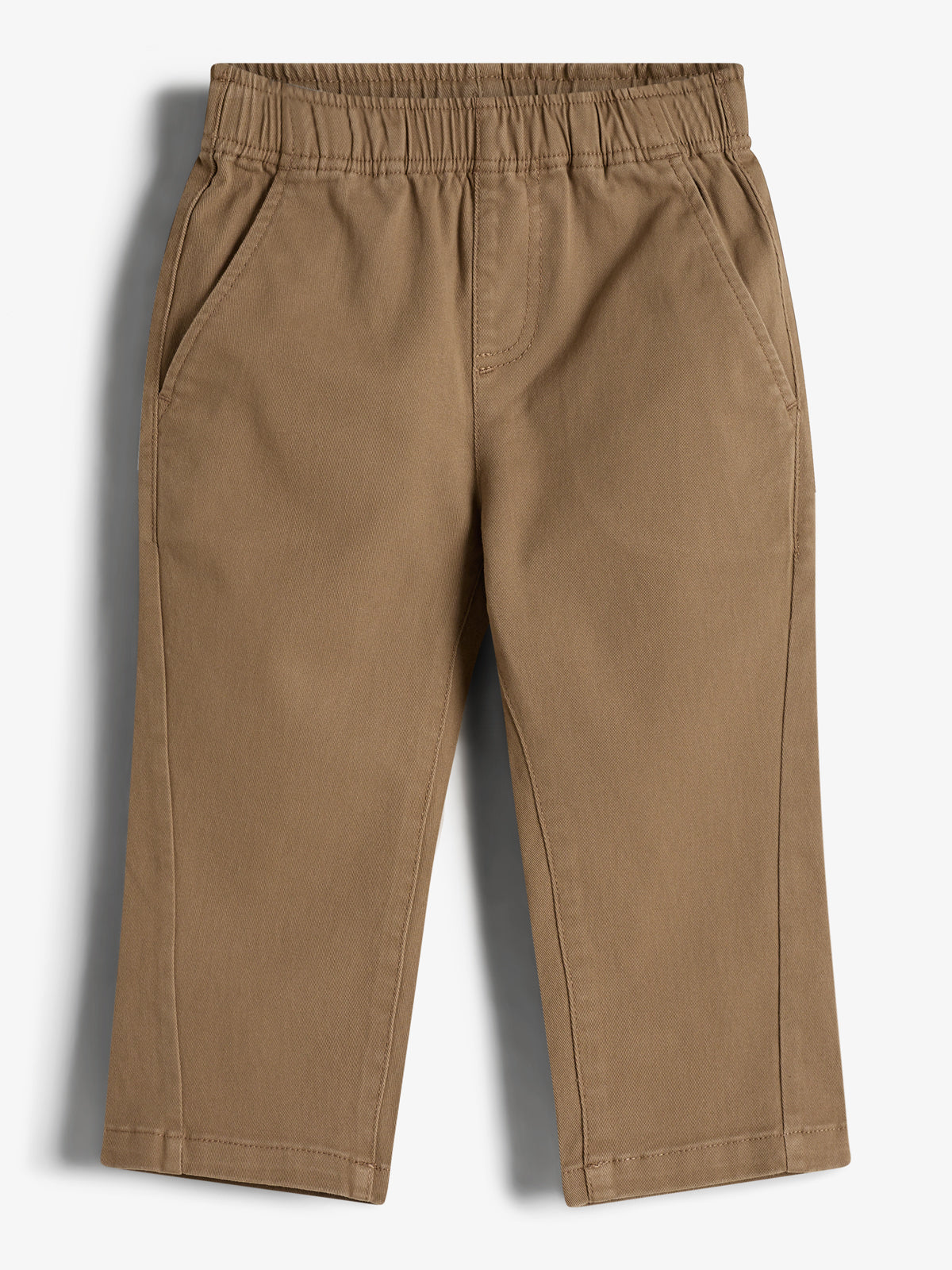 Relaxed pull-on-chinos - Little - Walnut