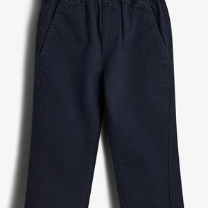 Relaxed pull-on-chinos - Little - Navy