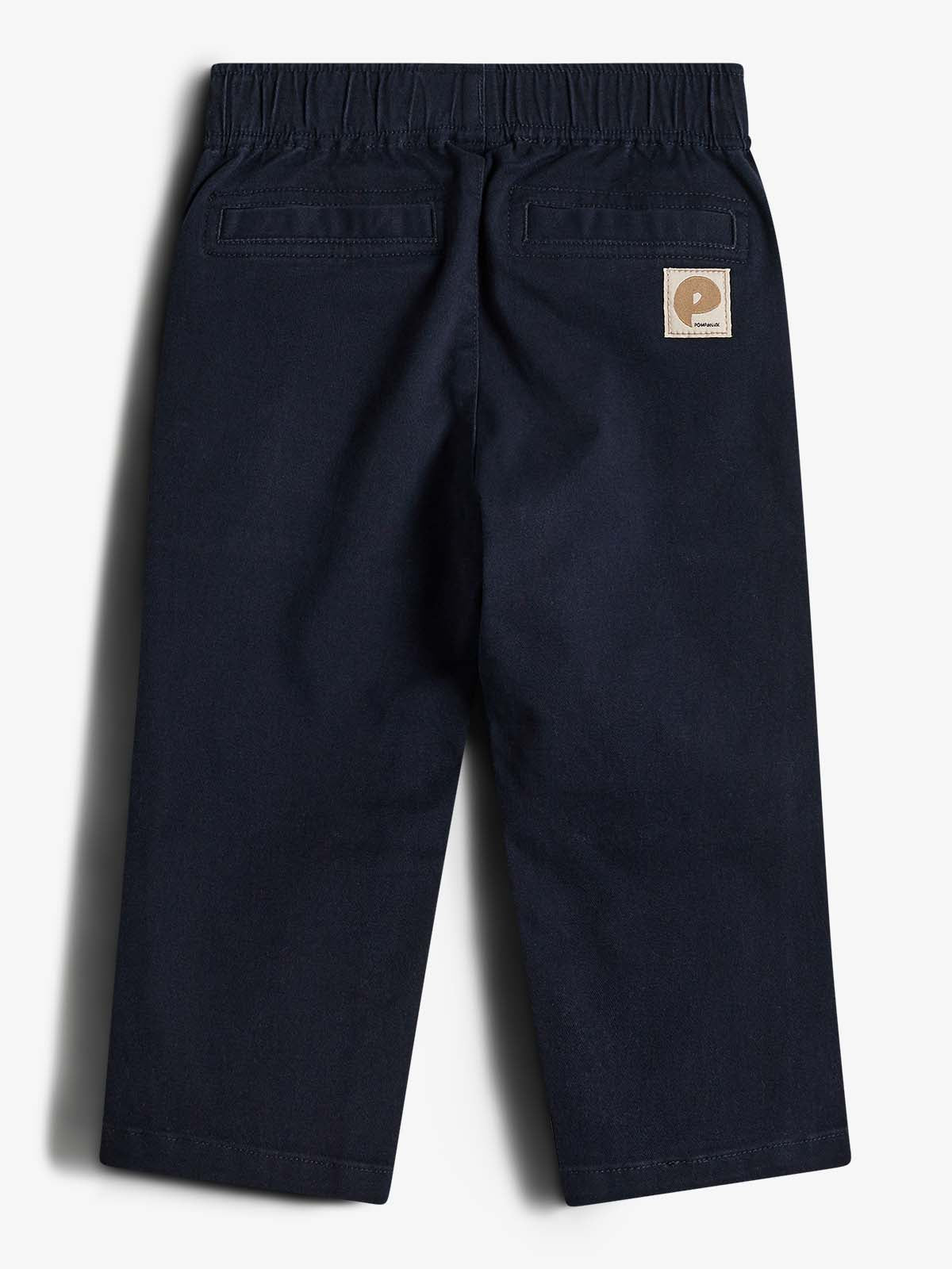 Relaxed pull-on-chinos - Little - Navy