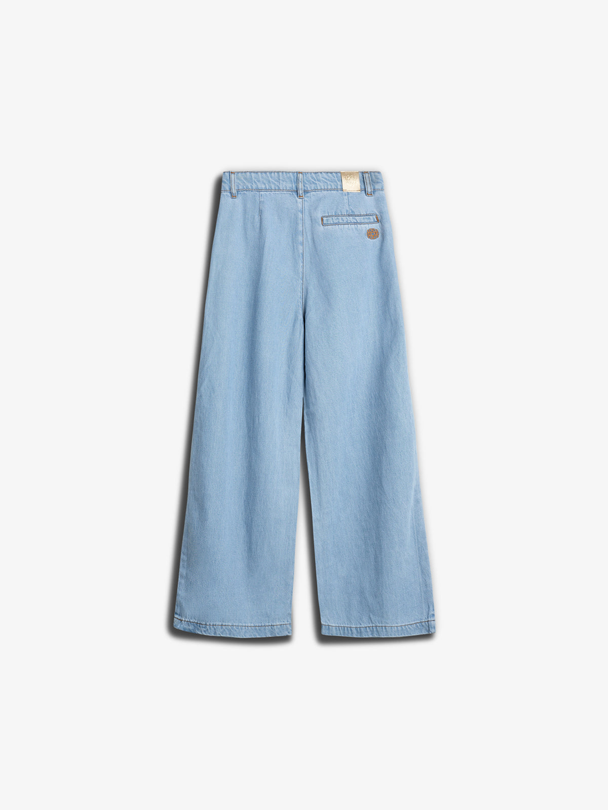Bløde denimbukser med brede ben - Tween - Blue denim | 100103 Lea
