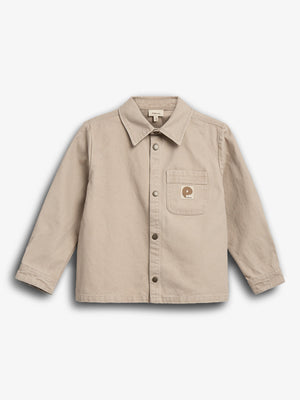 Canvas Overshirt  - Tween - Greige | 100344 Dereck