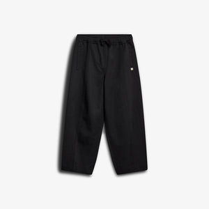 Barrel-leg bukser i Tencel - Tween - Black | 100133 Asta