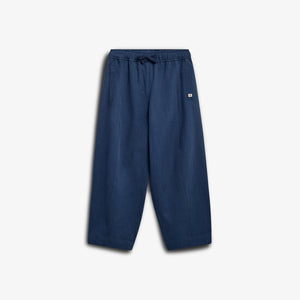 Barrel-leg bukser i Tencel - Tween - Dusty Cobalt | 100134 Asta
