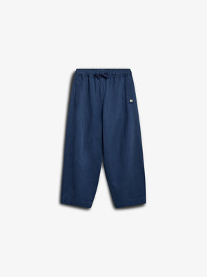 Barrel-leg bukser i Tencel - Tween - Dusty Cobalt | 100134 Asta