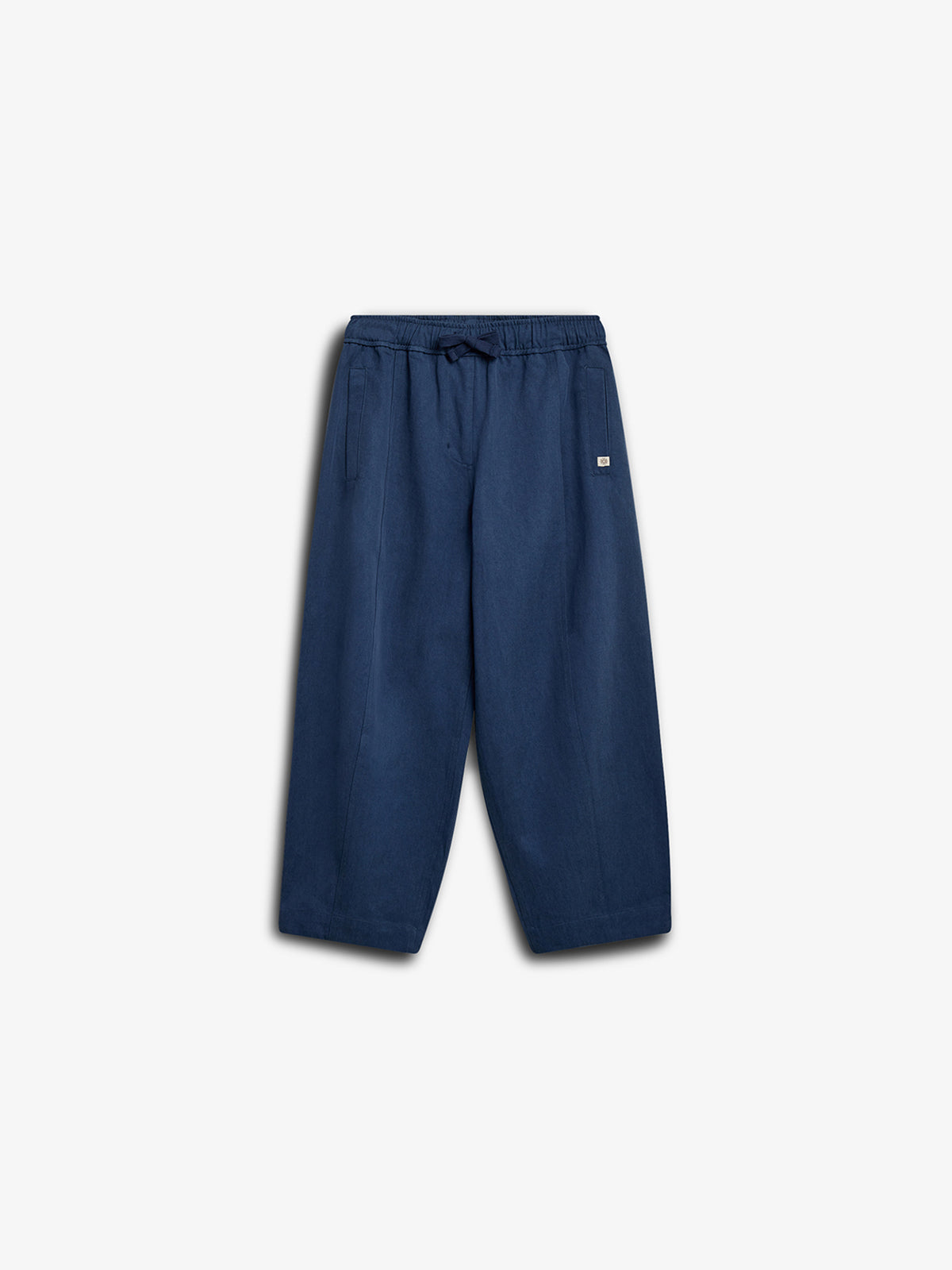 Barrel-leg bukser i Tencel - Tween - Dusty Cobalt | 100134 Asta