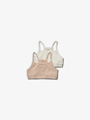 Crop top 2-pak - Rose | 100149 Clara