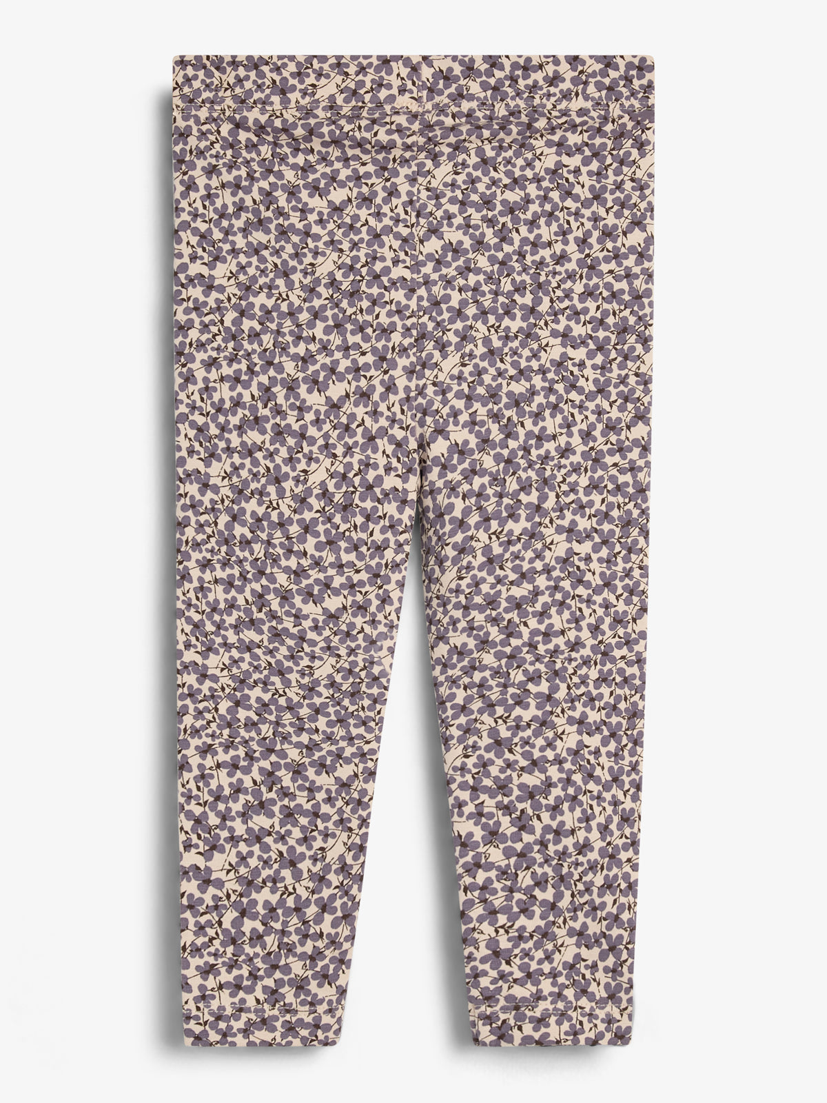 Jersey-leggings m. ditsy-print - Little - Dusty Purple