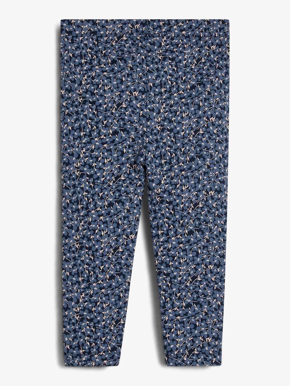 Jersey-leggings m. ditsy-print - Little - Blue