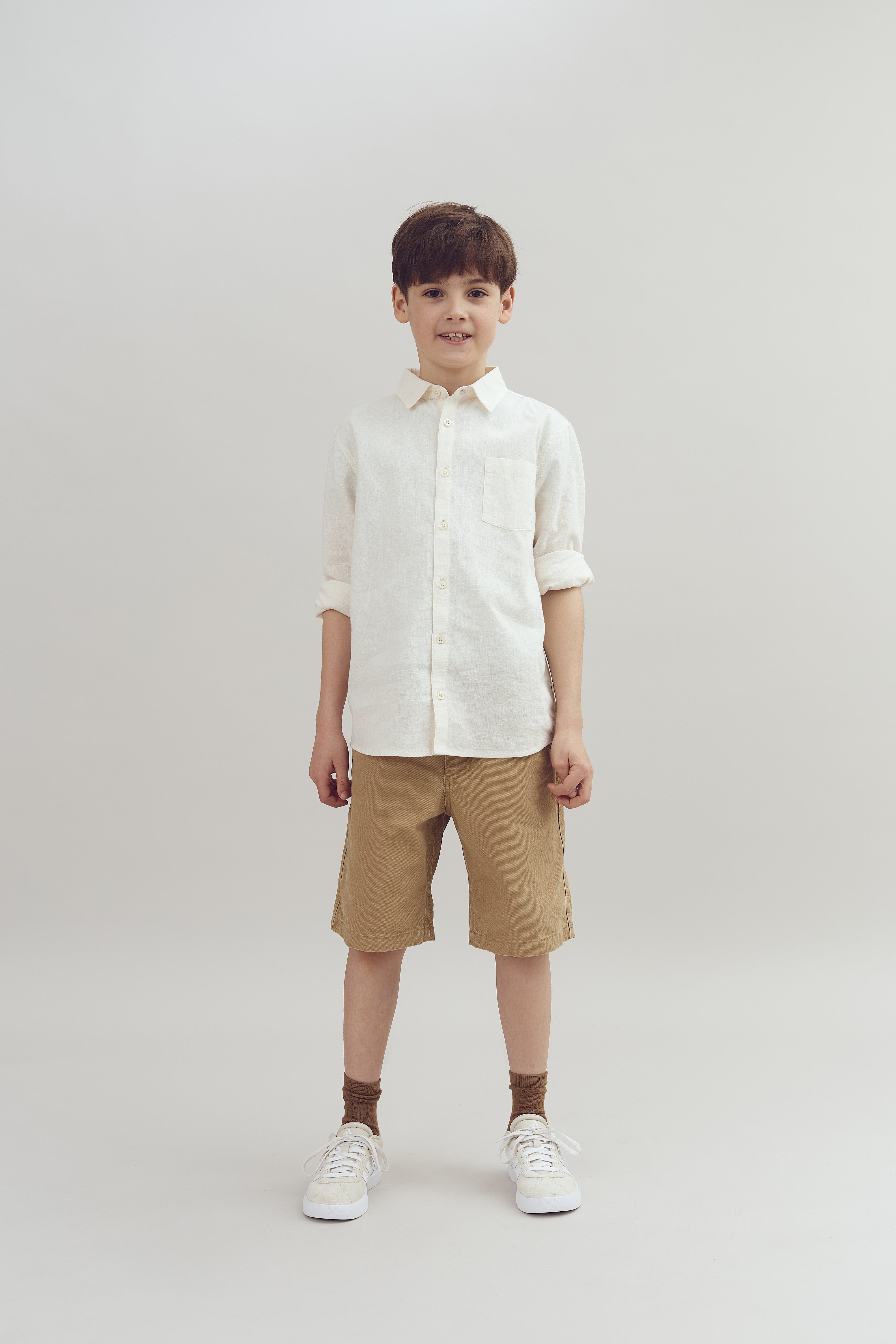 Hør skjorte - Tween - Off white | 100170 Pelle