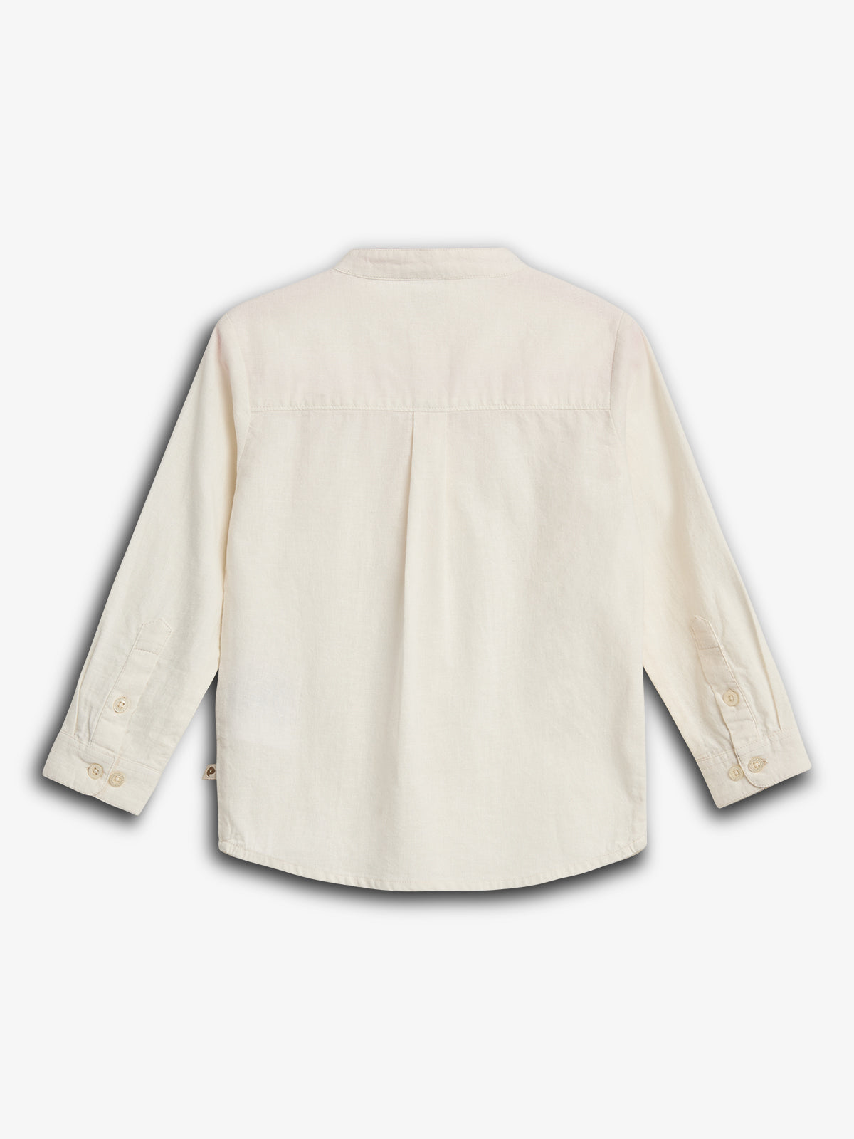 Hør Skjorte m. mandarin krave - Off White | 100173 Pelle