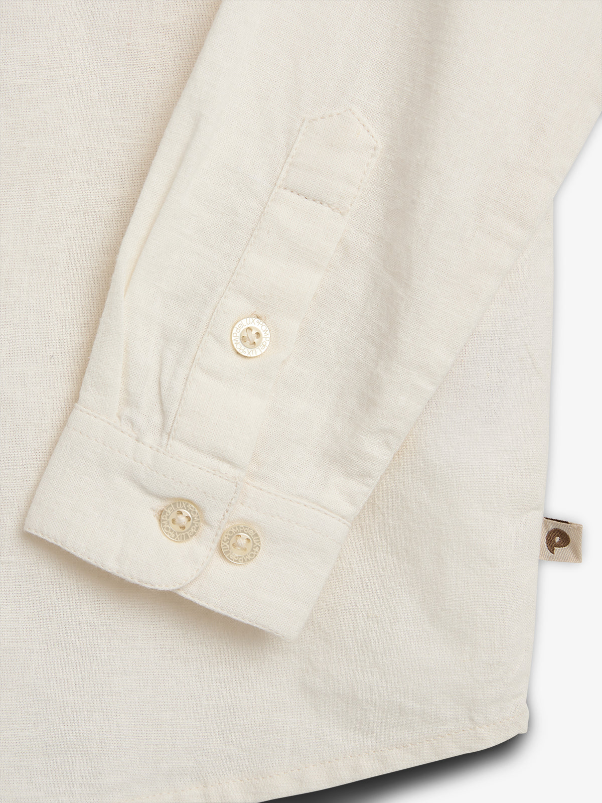 Hør Skjorte m. mandarin krave - Off White | 100173 Pelle