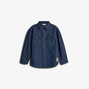 Denimskjorte- Kids - Mørkeblå Denim | 100176 Delhi