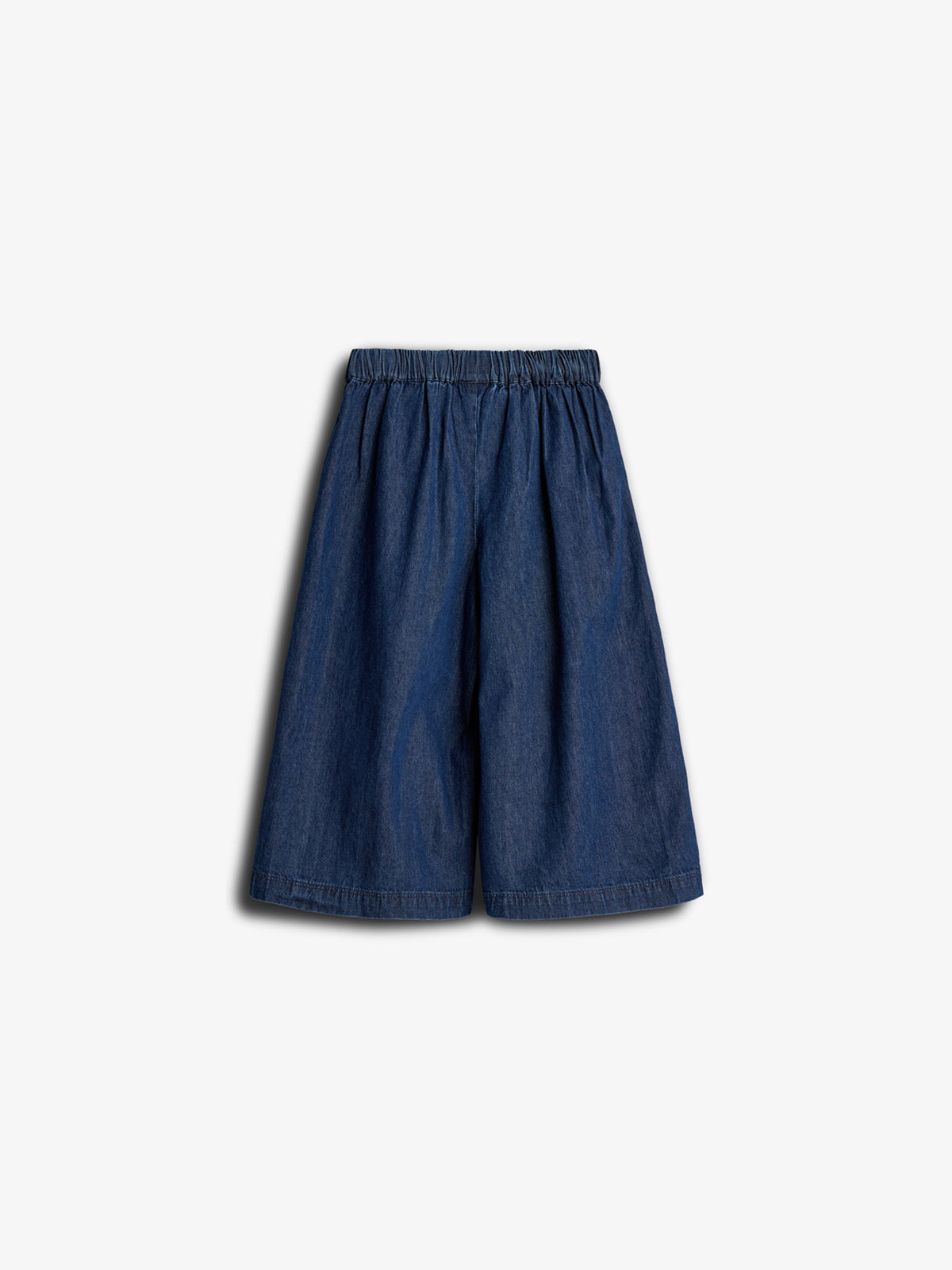 Cropped Denim bukser med brede ben - Kids - Mørkeblå Denim | 100180 Debbie