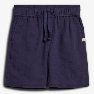 Baggy Hør Shorts - Navy | 100189 Noah