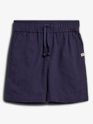 Baggy Hør Shorts - Navy | 100189 Noah