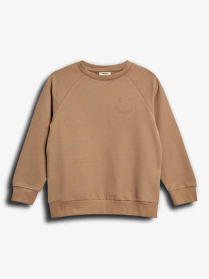 Sweatshirt med rund hals - Tween - Beige | 100364 Ryan