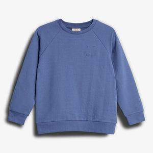 Sweatshirt med rund hals - Støvet Kobalt | 100205 Ryan
