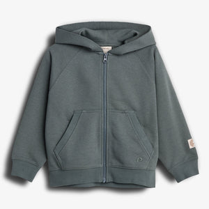 Klassisk Hoodie m. Lynlås - Tween - Petrol | 100376 Felix