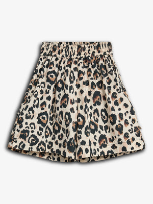 Baggy Poplin Shorts - Tween - Leopardprint | 100222 Laura