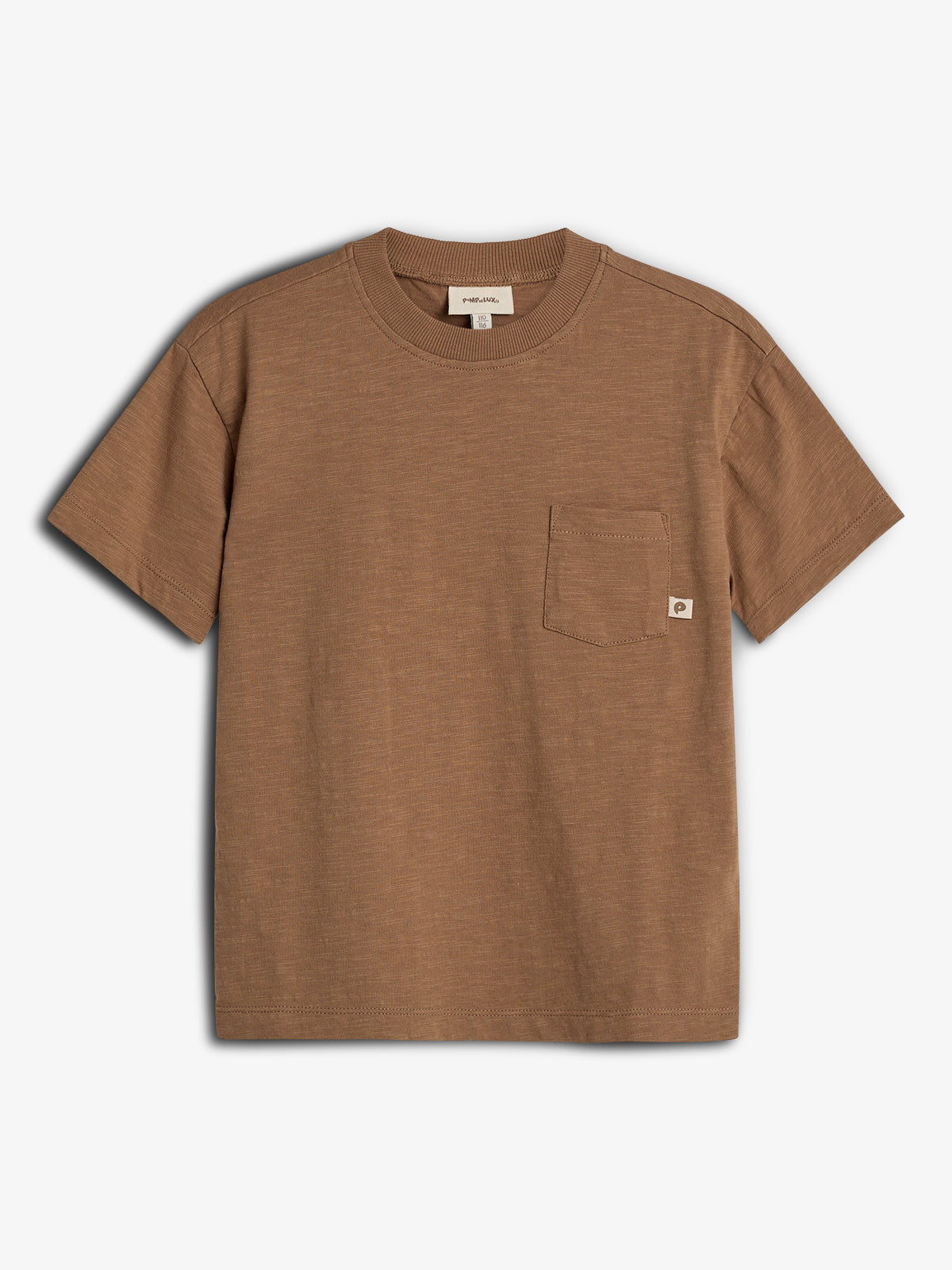 T-Shirt i Slub Jersey med Lomme - Fransk Beige | 100251 Emil
