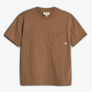 T-Shirt i Slub Jersey med Lomme - Tween - Fransk Beige | 100410 Emil