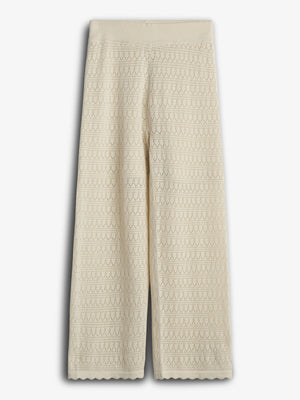 Strikkede Bukser - Tween - Off White | 100284 Vivi