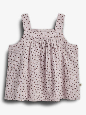 Blomstret Top - Tween - Lilla Blomst | 100426 Annie