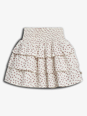 Blomstret Flæsenederdel - Tween - Blush Blomst | 100427 Annie