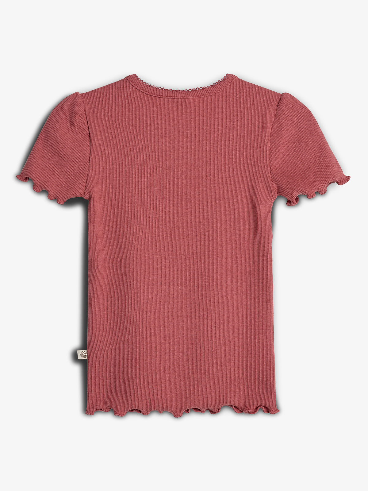 Basic Modal Kortærmet Rib T-shirt - Blush | 100320 Fiona