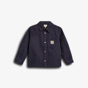Canvas Overshirt - Kids - Marineblå | 100128 Dereck