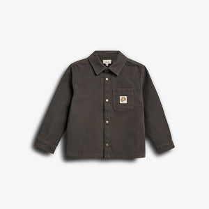 Canvas Overshirt - Kids - Mørkegrå | 100129 Dereck