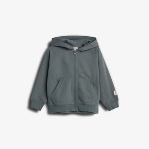 Klassisk Hoodie m. Lynlås - Tween - Petrol | 100376 Felix