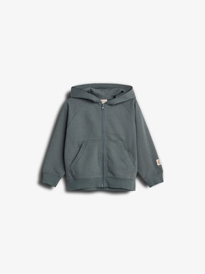Klassisk Hoodie m. Lynlås - Tween - Petrol | 100376 Felix