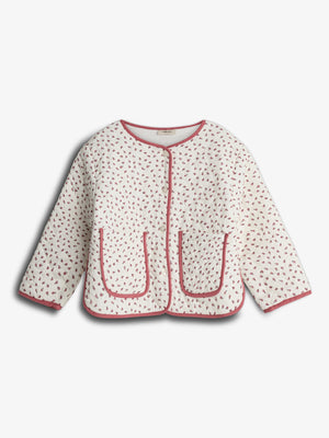 Vatteret Jakke - Blush Blomst | 100313 Maja
